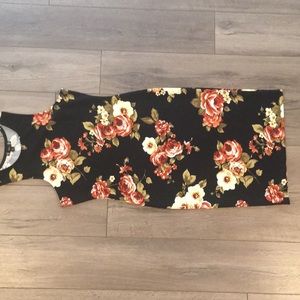 Excellent condition floral bodycon racerback dress